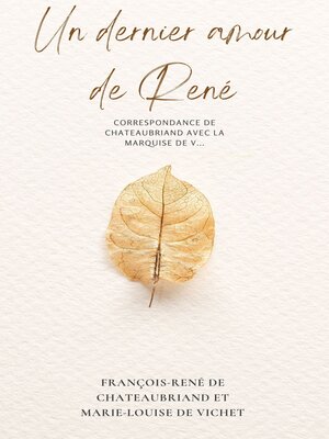 cover image of Un dernier amour de René